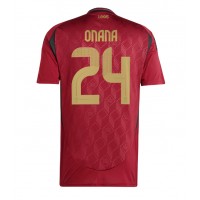 Belgien Amadou Onana #24 Fußballbekleidung Heimtrikot EM 2024 Kurzarm